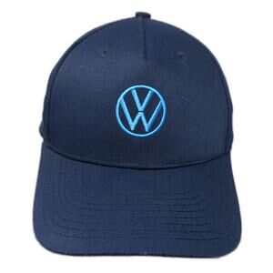 Volkswagen 5 Panel Cap Blue One Size Adjustable Embroidered Driver Gear